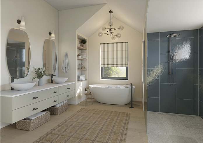 The British Stripe Co. Edward, Polzeath No.1 - Twist&Fit Roman Blind - Image 7